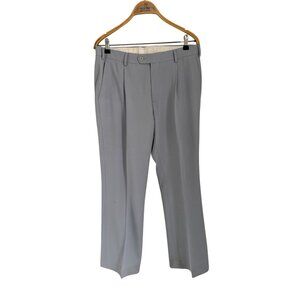 Suitsupply Breska Mens Light Gray Wool Blend Dress Pants Size 50 Flat Front Plea